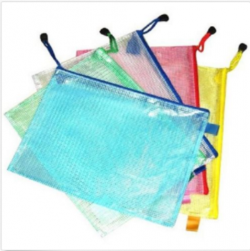 Promotional Custom Logo A3 Plastic Zipper Bags File Storage Document Folder